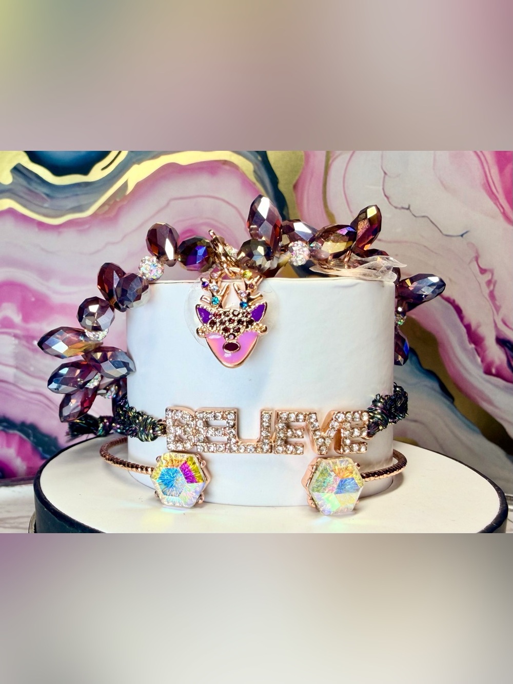 Bomb Party 2022 Retro Holiday Stack •Believe In The Sparkle• RBP5563